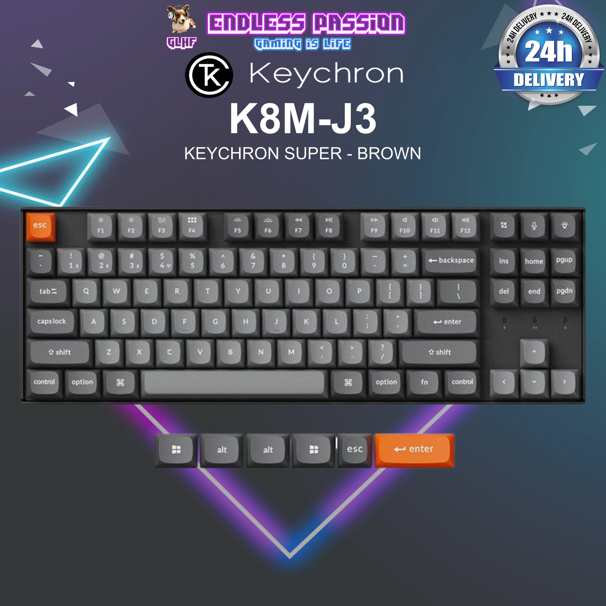 Keychron K8 Max QMK Wireless Mechanical Keyboard