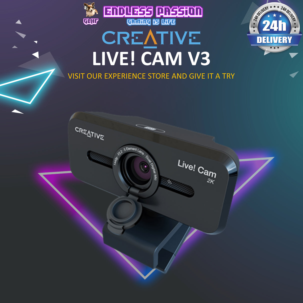 Creative Live! Cam Sync V3 2K QHD USB Webcam