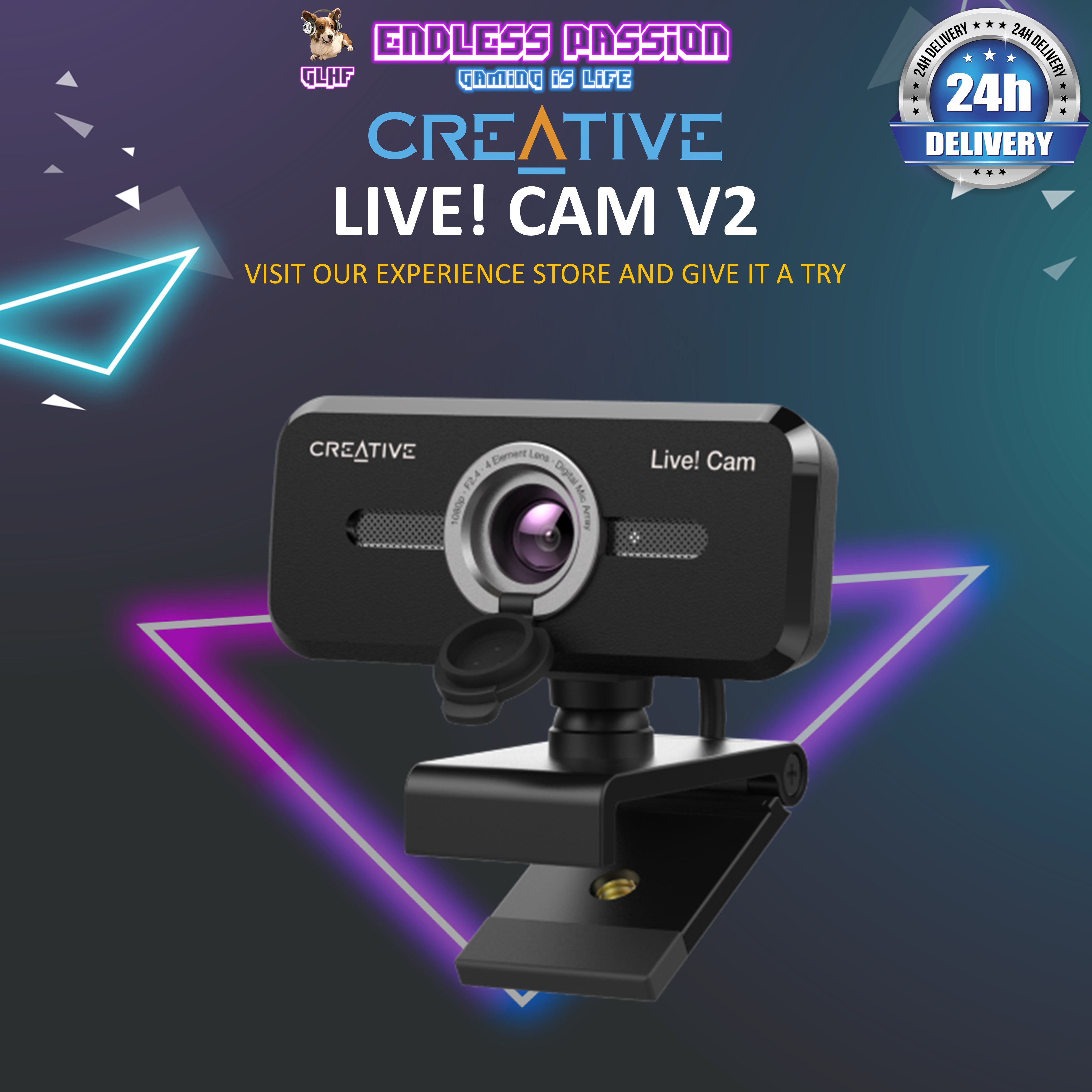 Creative Live! Cam Sync 1080p V2 Full HD Wide-Angle USB Webcam