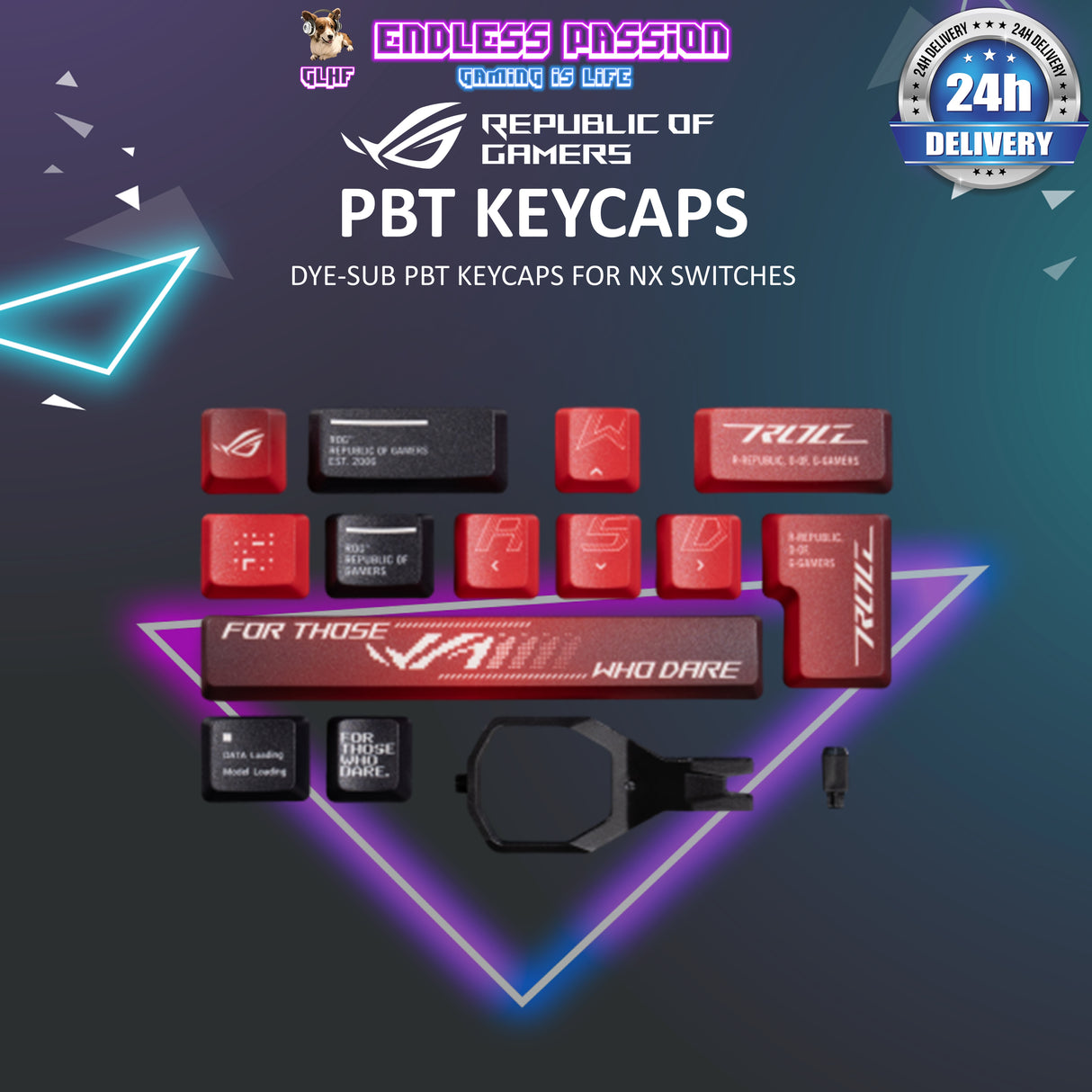 Asus ROG Dye-Sub PBT Keycaps