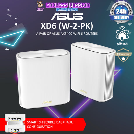 Asus ZenWiFi AX XD6 White AX5400 WiFi 6 Mesh