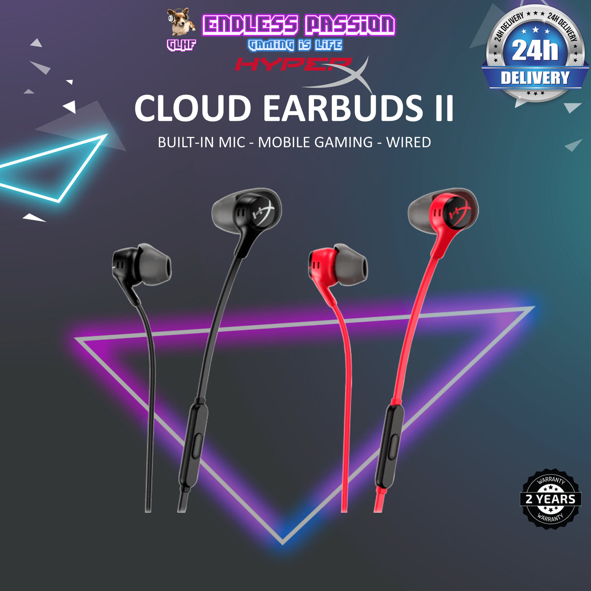 HyperX Cloud II Gaming Earbuds