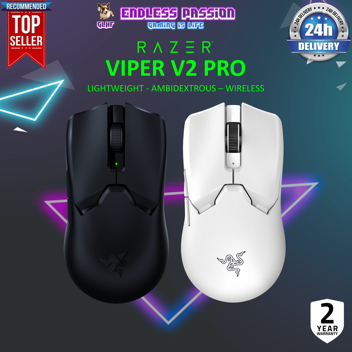 Razer Viper V2 Pro HyperSpeed Wireless Gaming Mouse