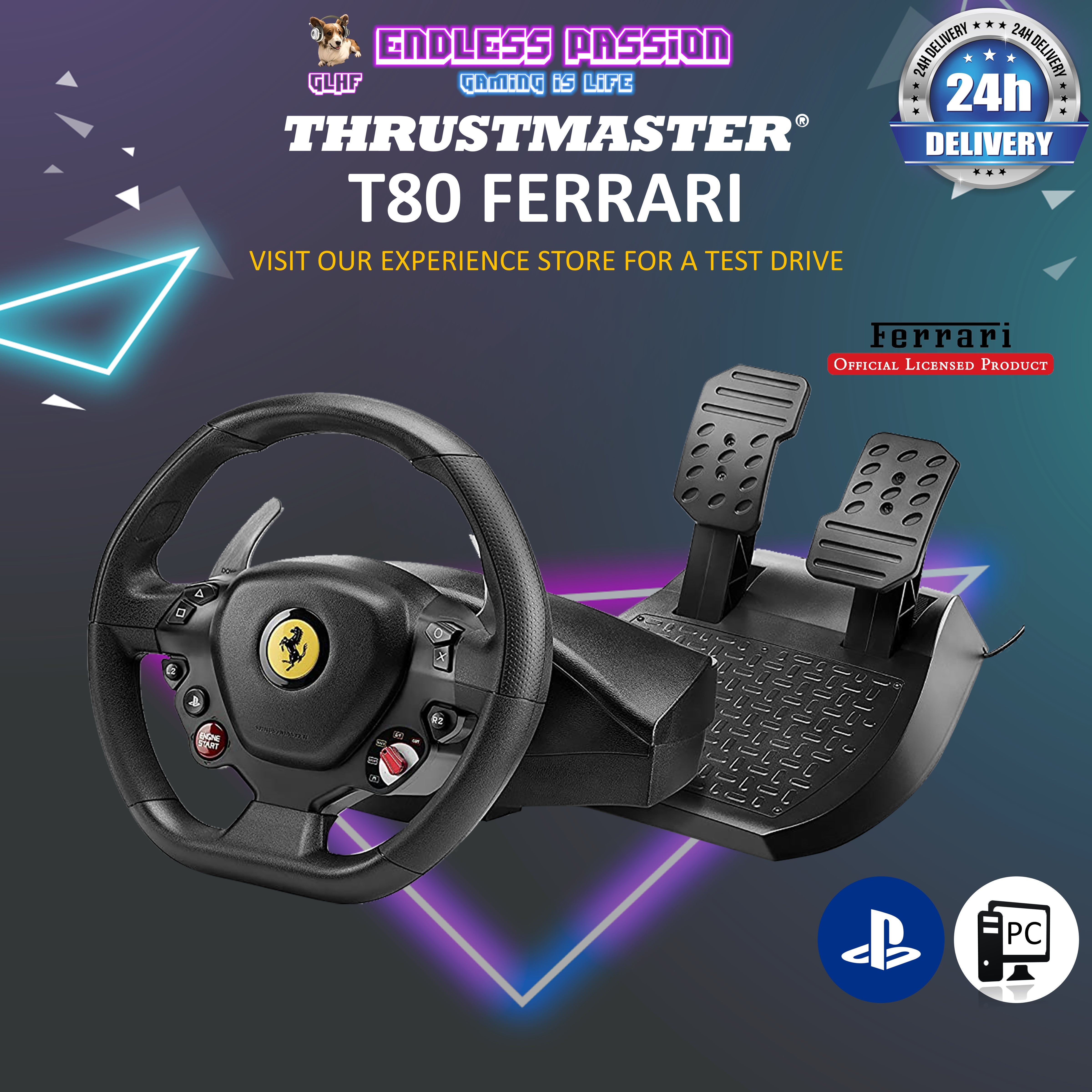 T80 Ferrari 488 GTB Edition Racing Wheel for PlayStation deals 4