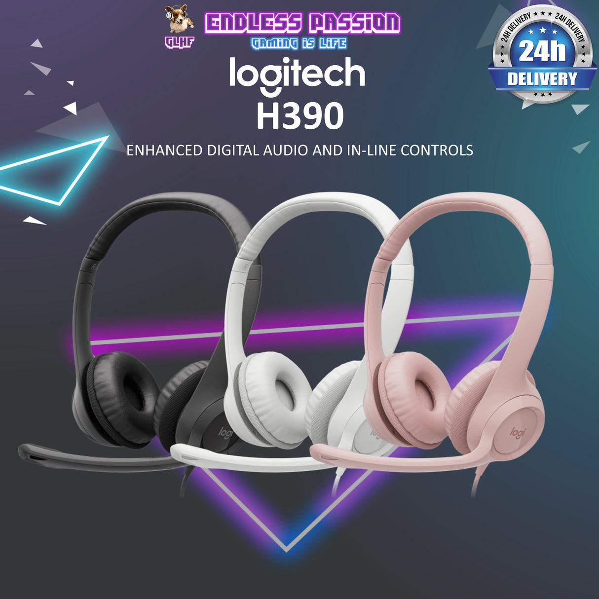 Logitech H390 USB Stereo Headset