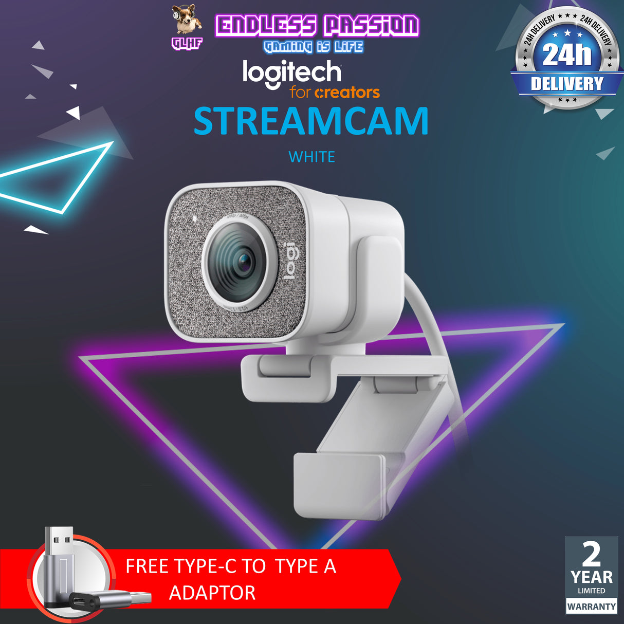 Logitech G StreamCam Full HD Streaming Webcam