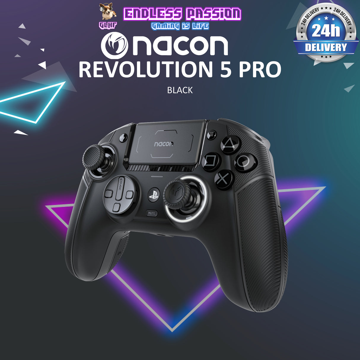 NACON Revolution 5 Pro Officially Licensed PlayStation Wireless Gaming Controller for PS5 / PS4 / PC