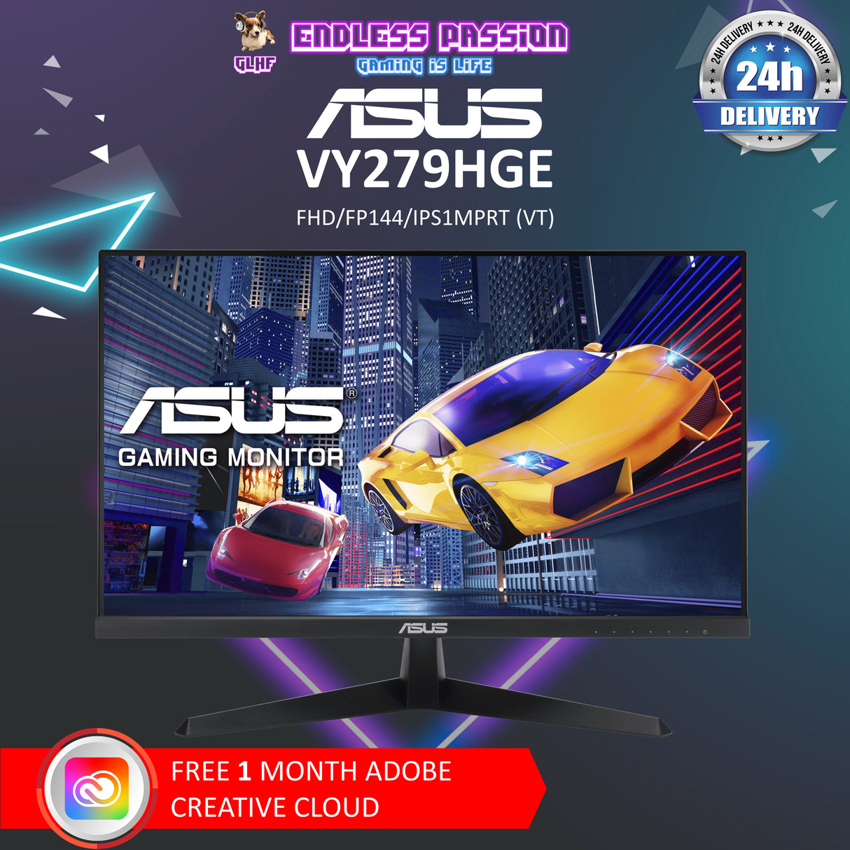 ASUS VY279HGE 27 Inch Eye Care Gaming Monitor