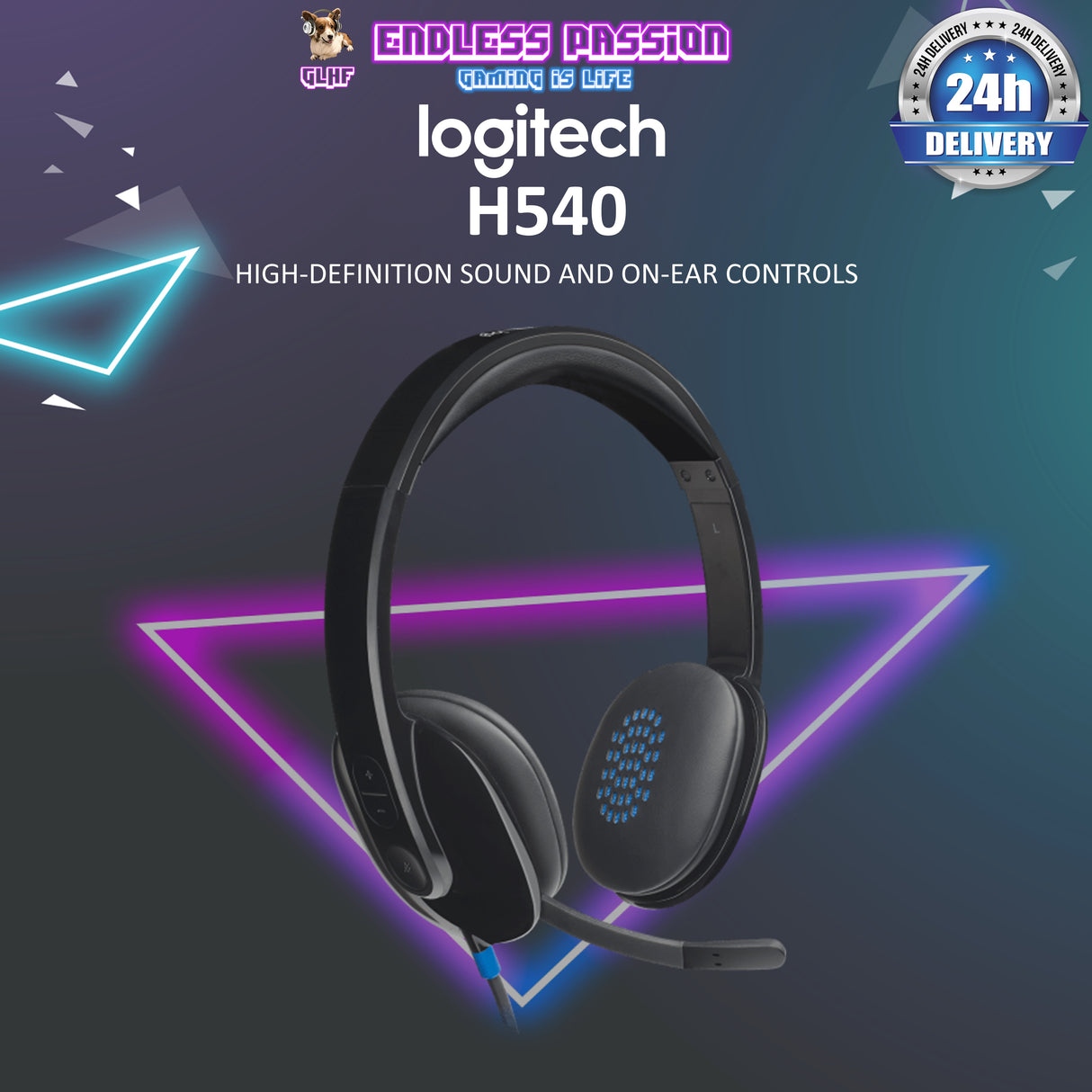 Logitech H540 USB Stereo Headset