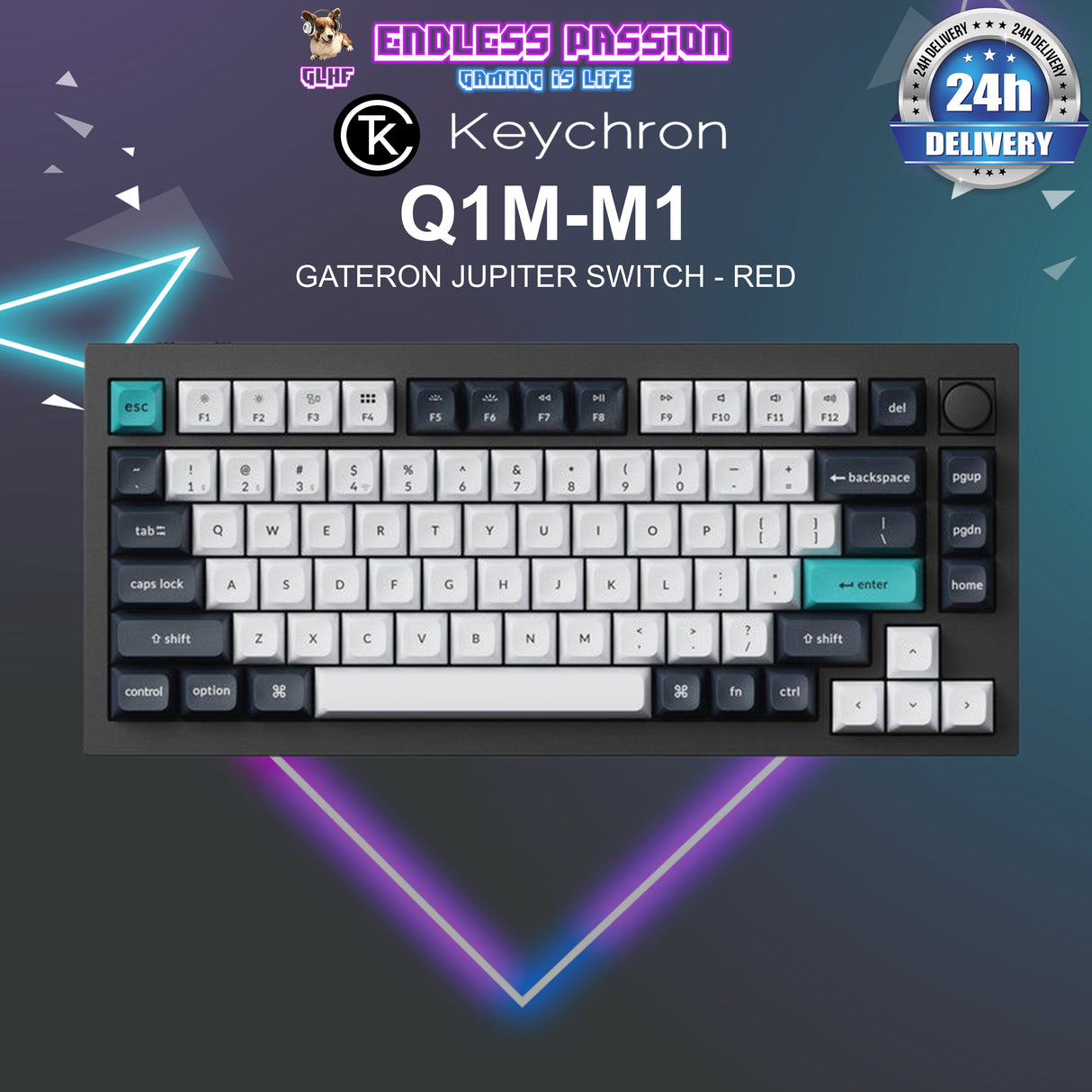 Keychron Q1 Max 75% QMK/VIA Wireless Custom Mechanical Keyboard