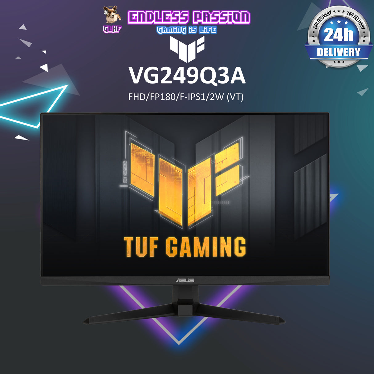 ASUS TUF Gaming VG249Q3A 24 Inch Gaming Monitor