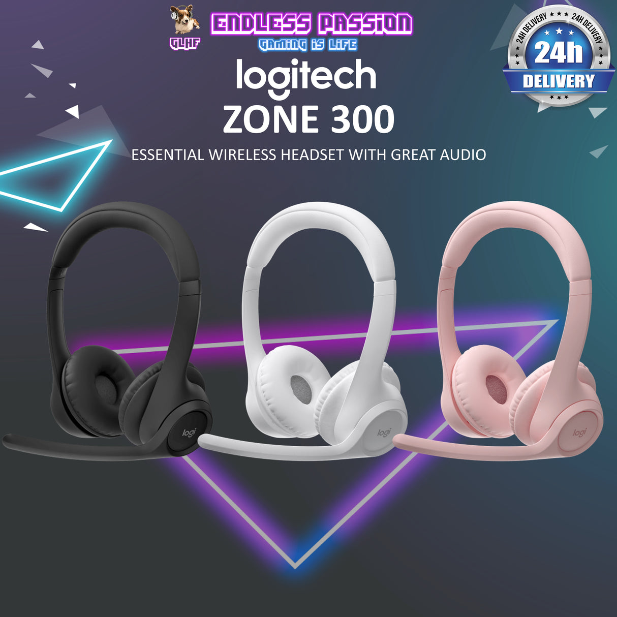 Logitech Zone 300 Wireless Bluetooth Headset