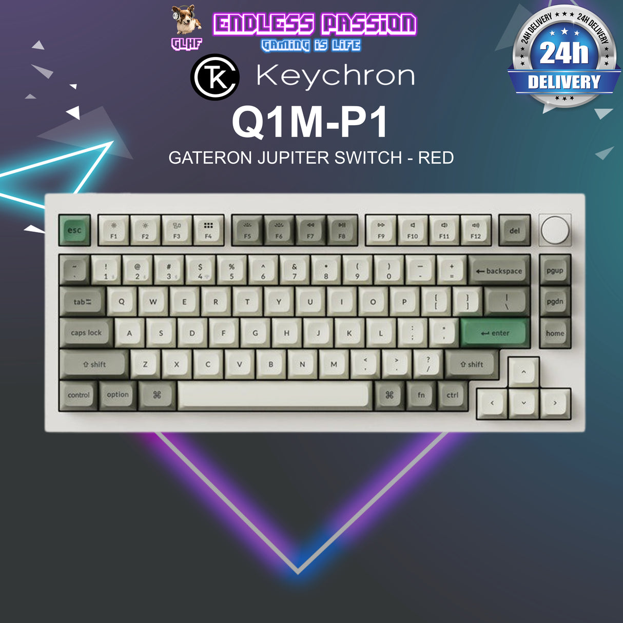 Keychron Q1 Max 75% QMK/VIA Wireless Custom Mechanical Keyboard