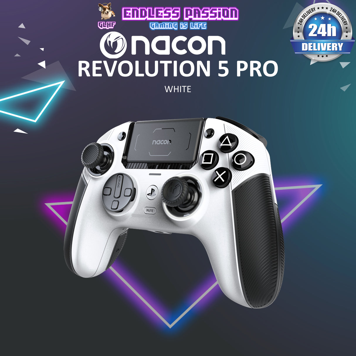 NACON Revolution 5 Pro Officially Licensed PlayStation Wireless Gaming Controller for PS5 / PS4 / PC