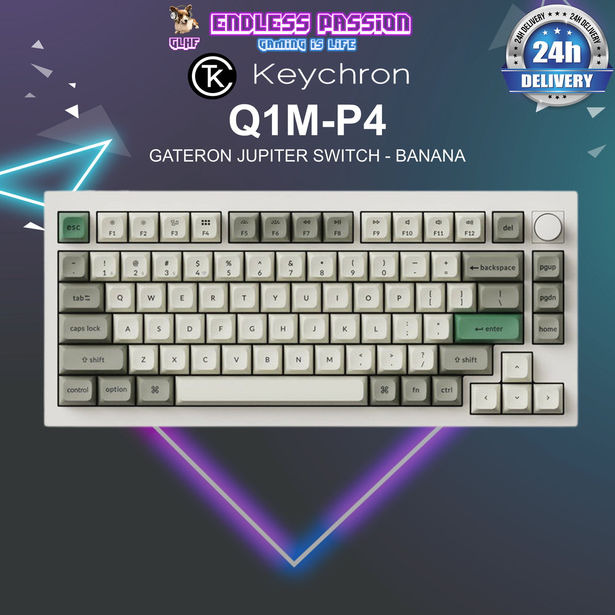 Keychron Q1 Max 75% QMK/VIA Wireless Custom Mechanical Keyboard