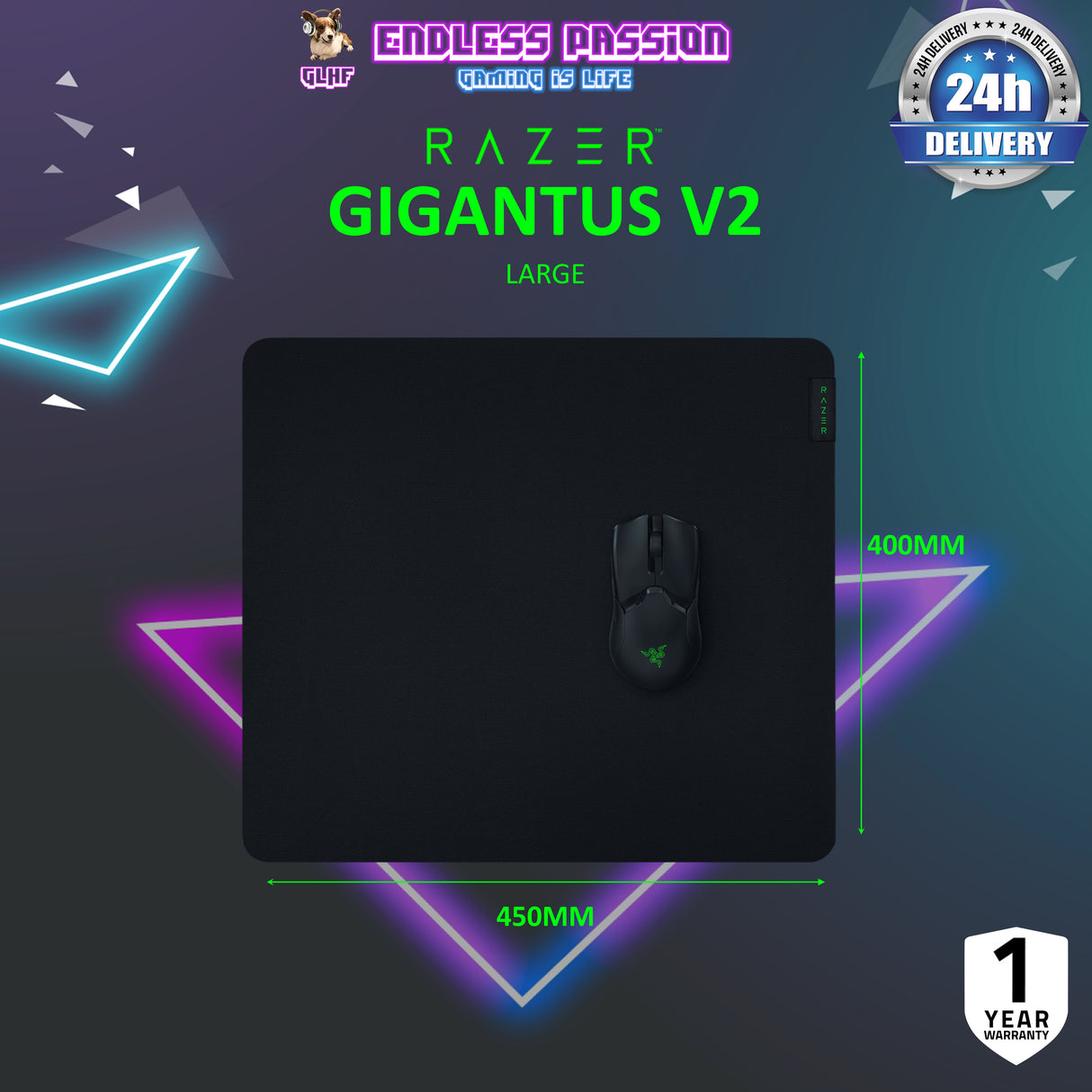 Razer Gigantus V2 Cloth Gaming Mouse Pad