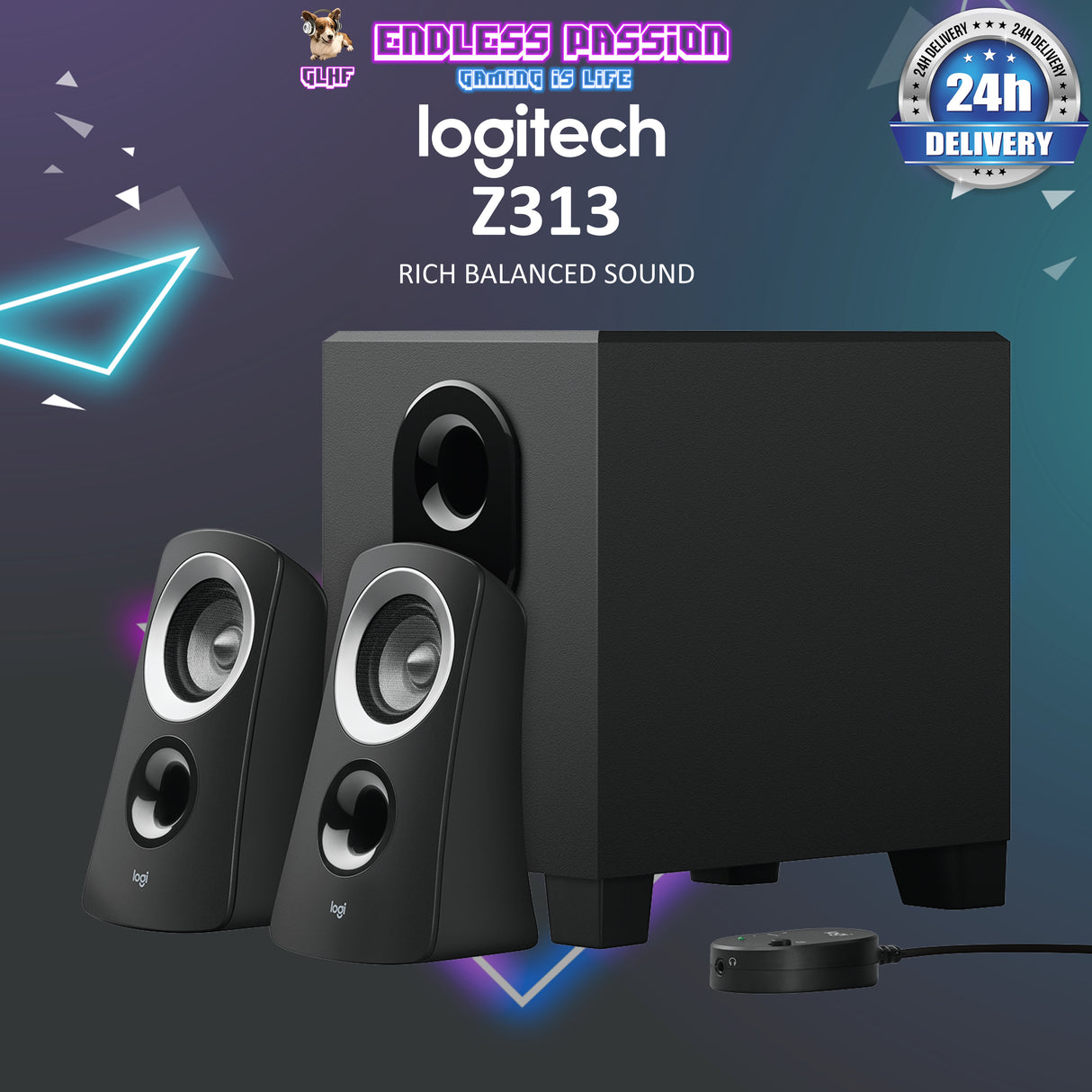 Logitech Z313 2.1 Speaker System with Subwoofer