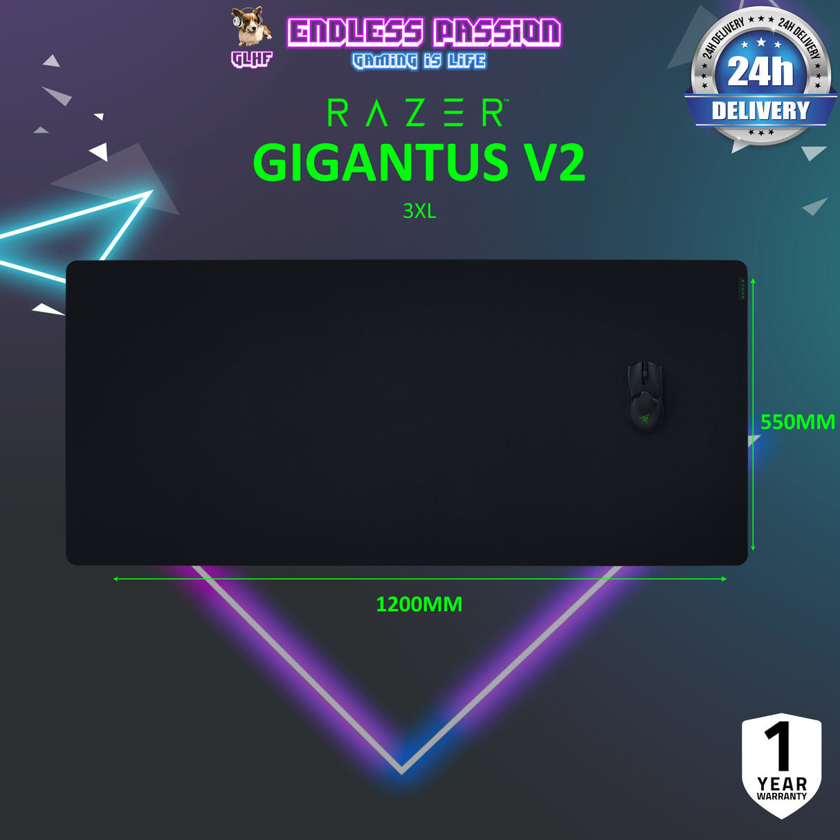 Razer Gigantus V2 Cloth Gaming Mouse Pad