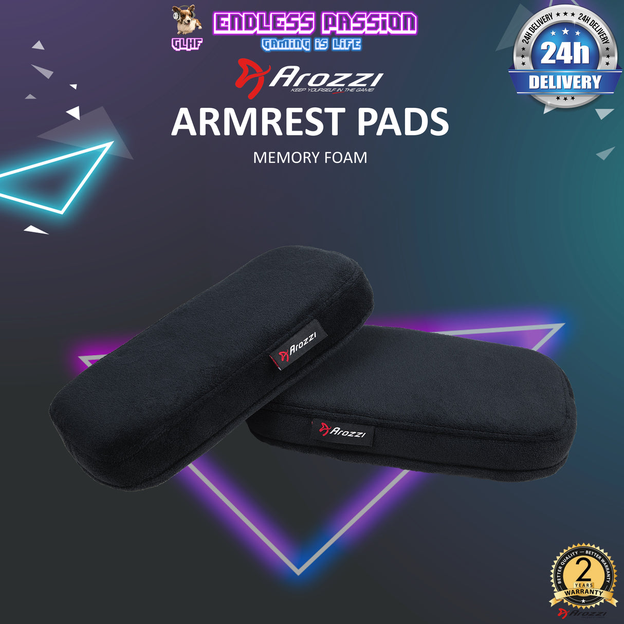 Arozzi Memory Foam Armrest