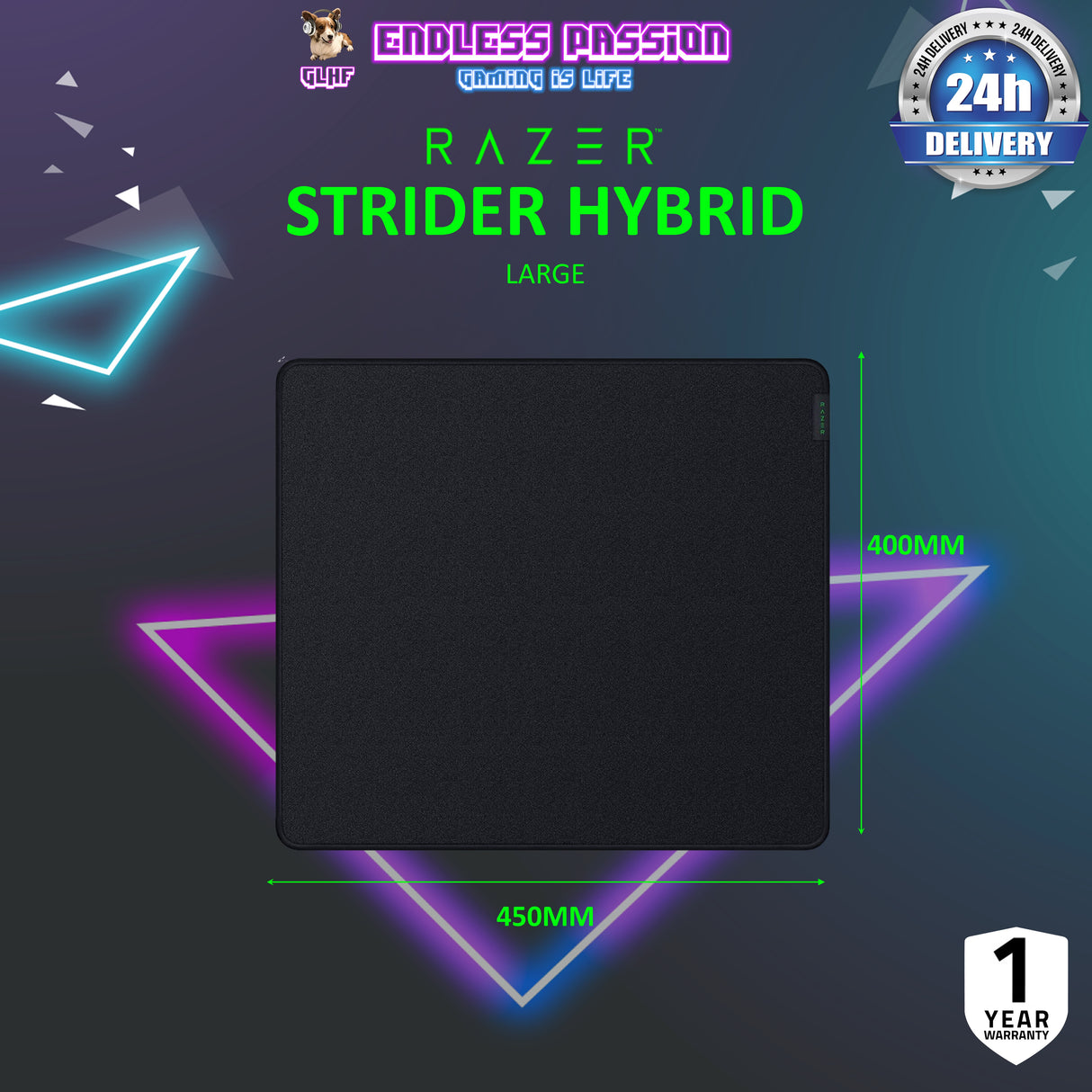 Razer Strider Hybrid Gaming Mouse Mat