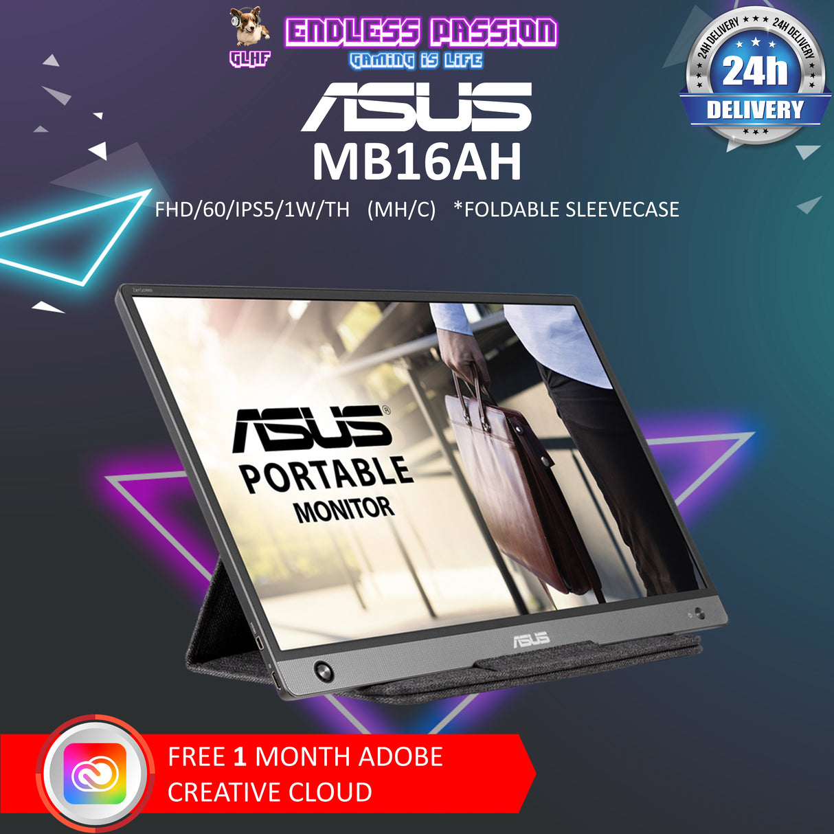 ASUS ZenScreen MB16AH 16 Inch Portable Monitor