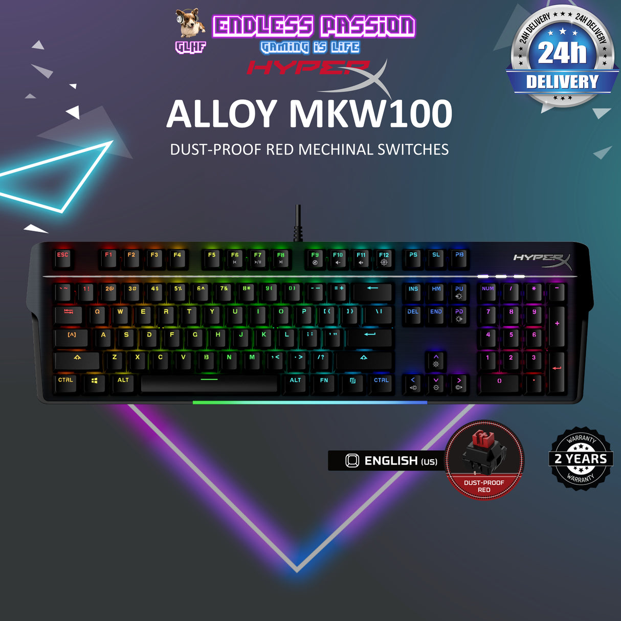 HyperX Alloy MKW100 Gaming Keyboard