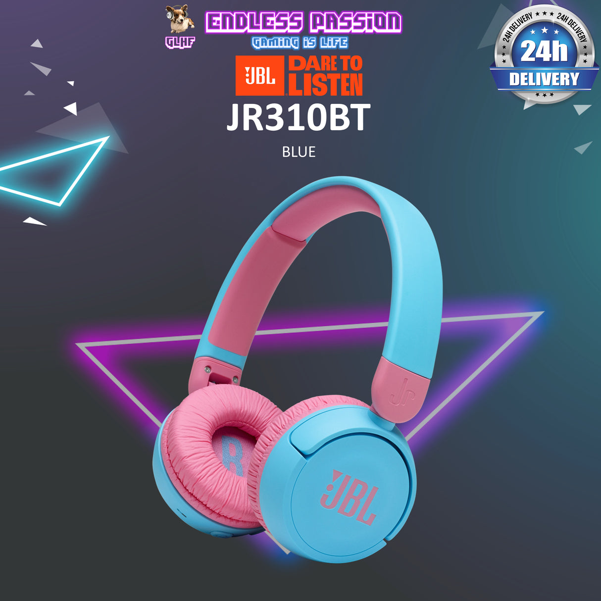 JBL JR 310 BT Kids Wireless On-Ear Headphones