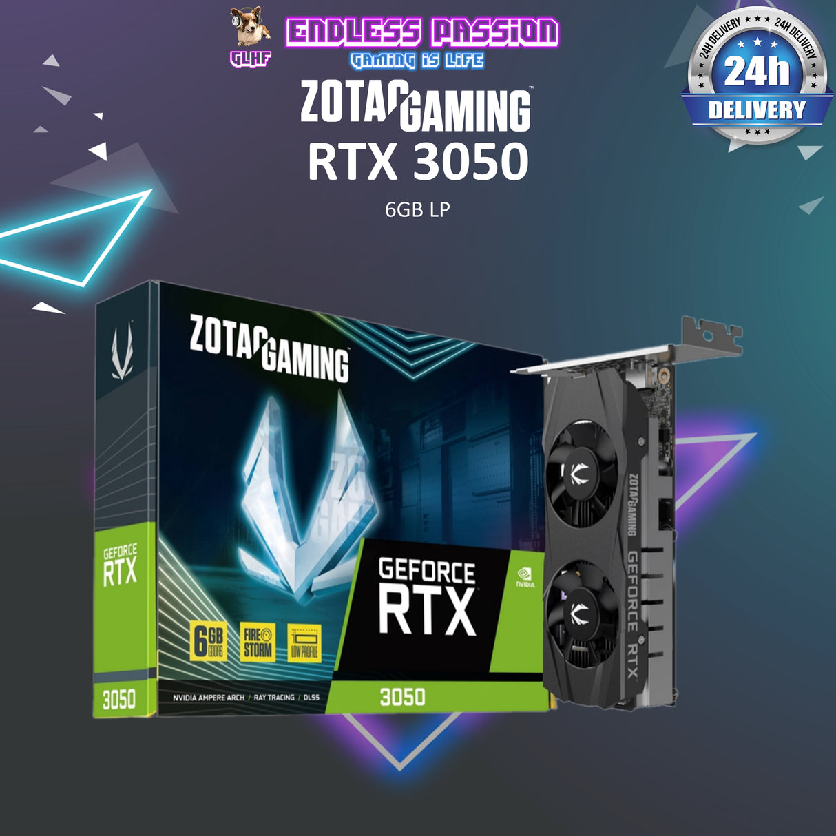 ZOTAC GeForce RTX 3050 Eco 6GB GDDR6 LP