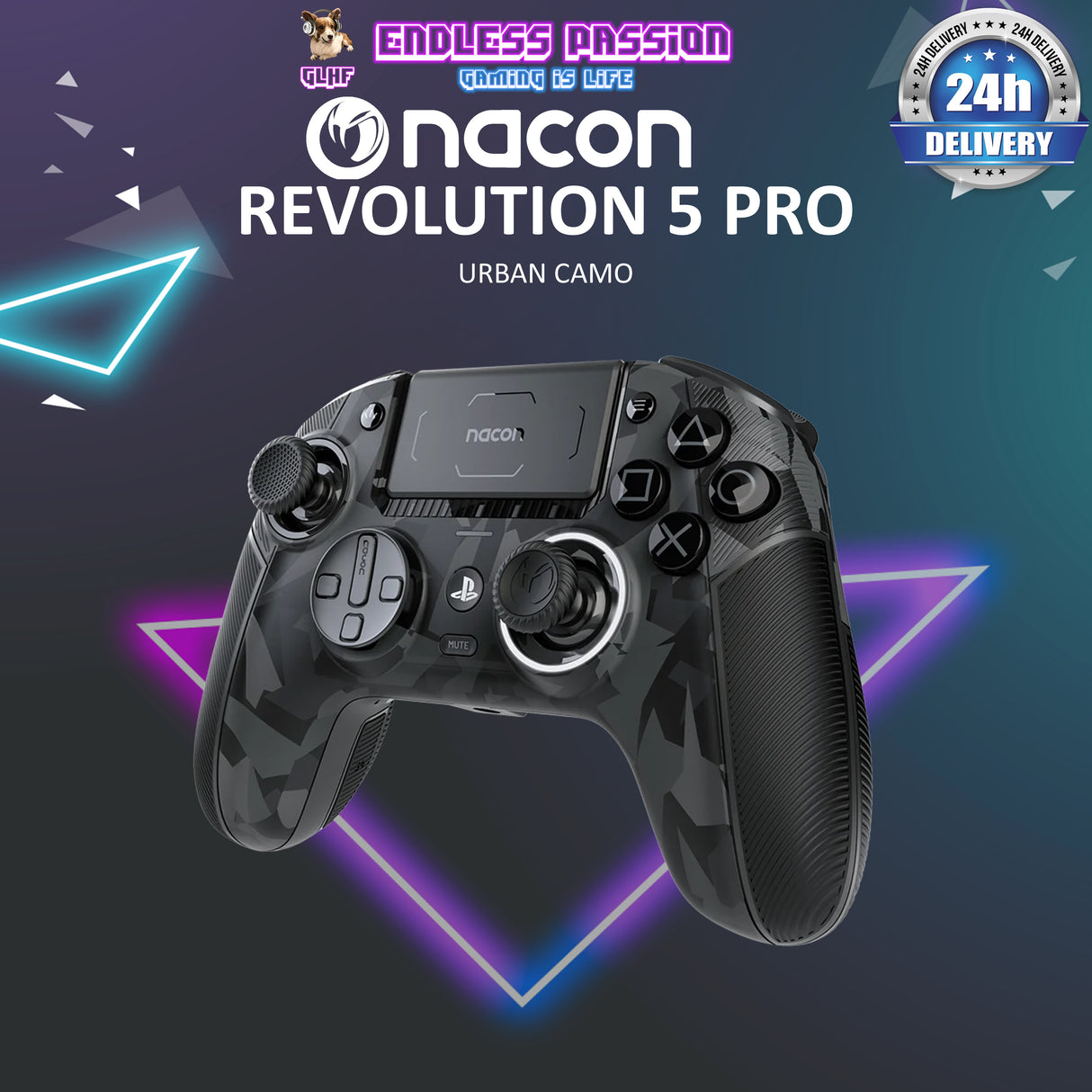 NACON Revolution 5 Pro Officially Licensed PlayStation Wireless Gaming Controller for PS5 / PS4 / PC