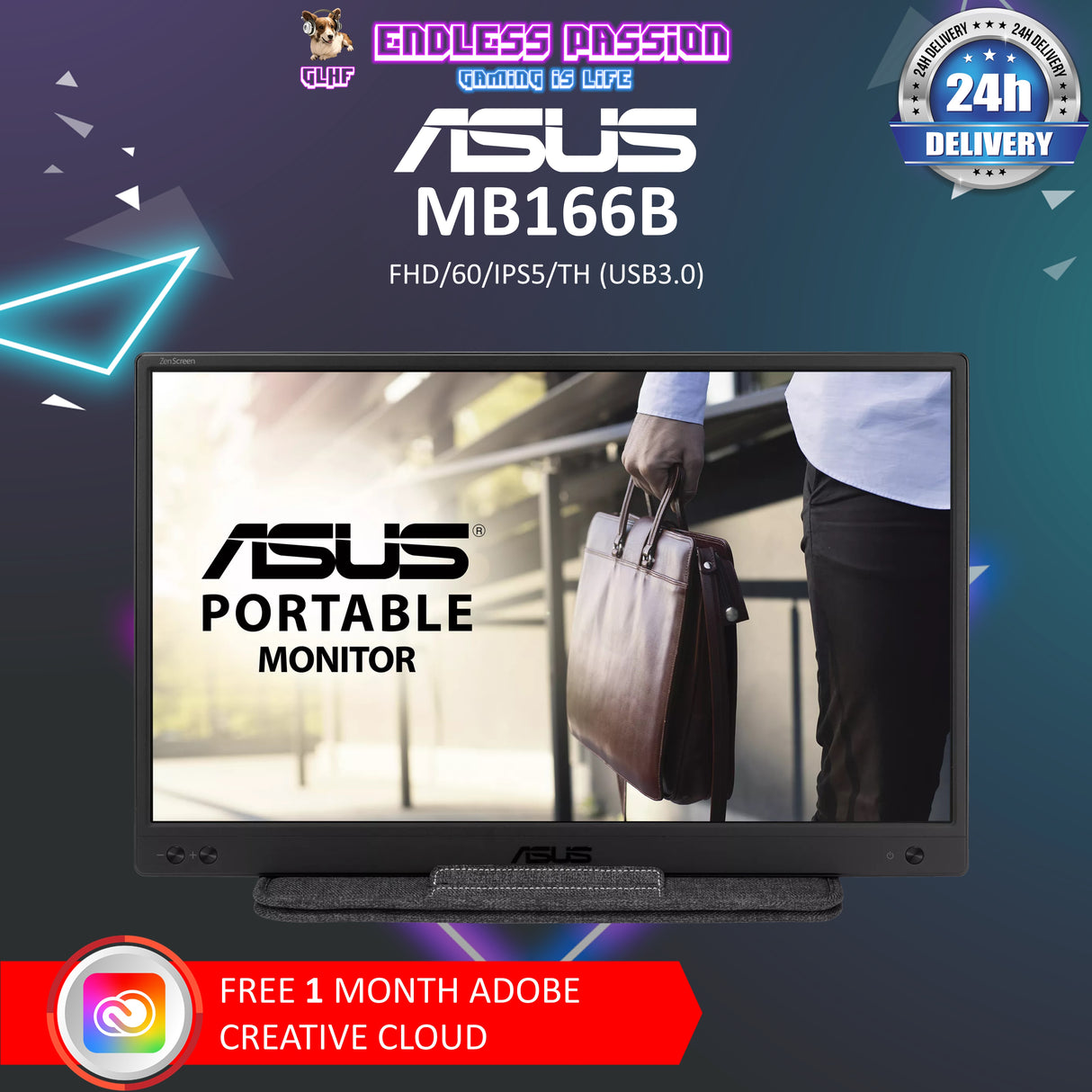 ASUS ZenScreen MB166B 16 Inch Portable Monitor