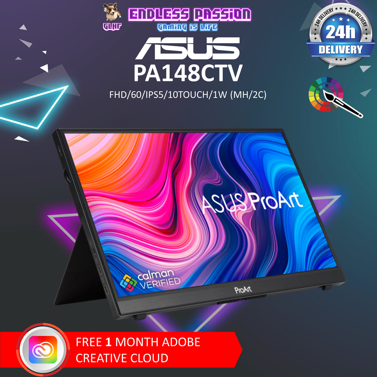 ASUS ProArt Display PA148CTV 14 Inch Portable Monitor