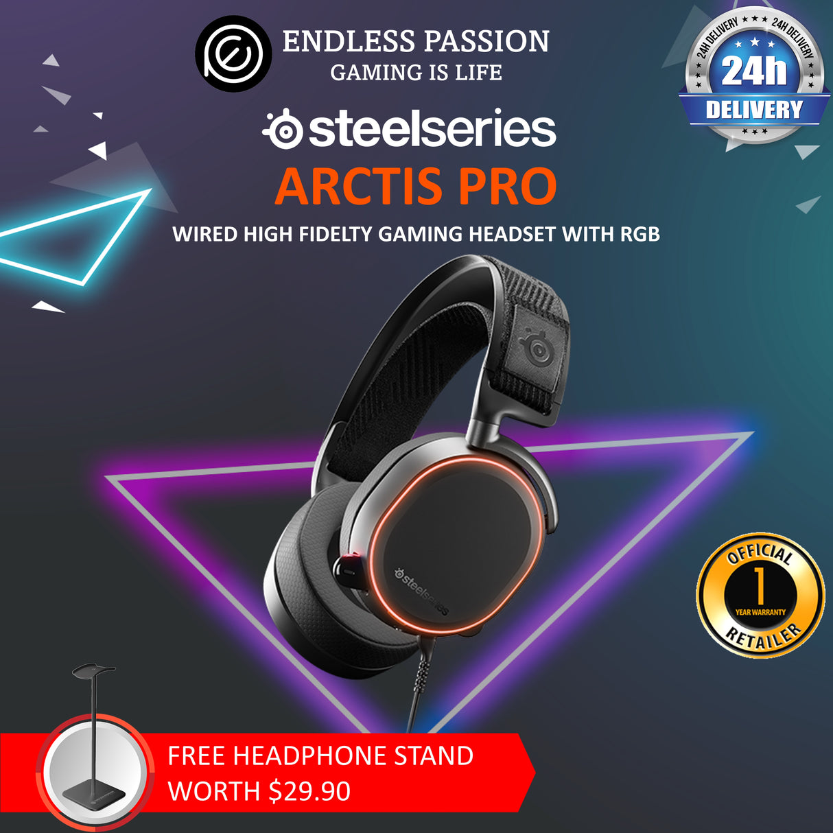 SteelSeries Arctis Pro Wired Gaming Headset