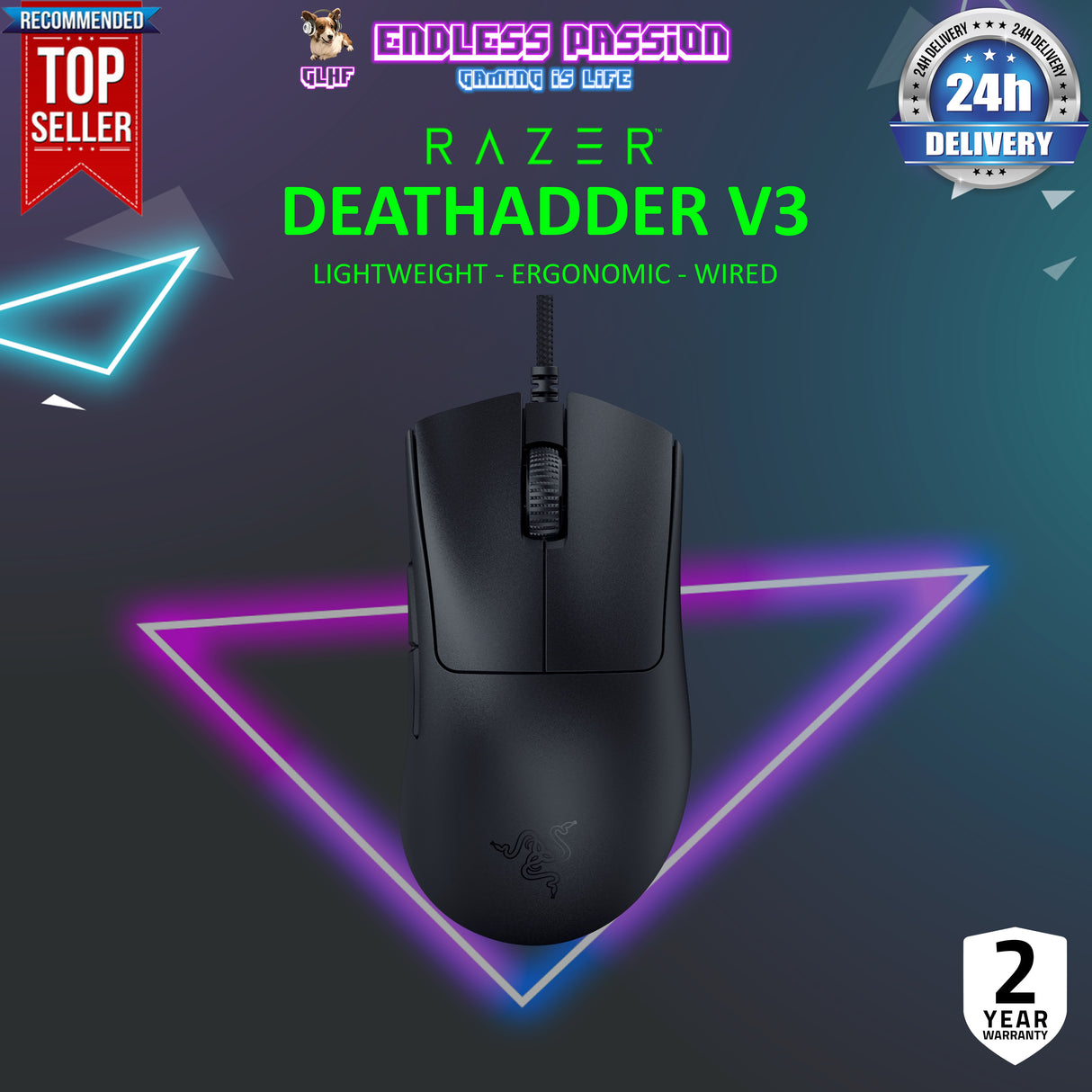 Razer DeathAdder V3 Wired Gaming Mouse