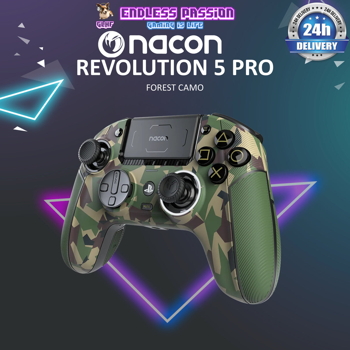 NACON Revolution 5 Pro Officially Licensed PlayStation Wireless Gaming Controller for PS5 / PS4 / PC