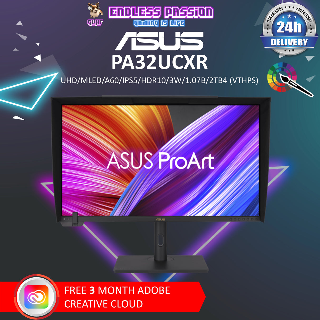 ASUS ProArt Display PA32UCXR 32 Inch 4K UHD Professional Monitor