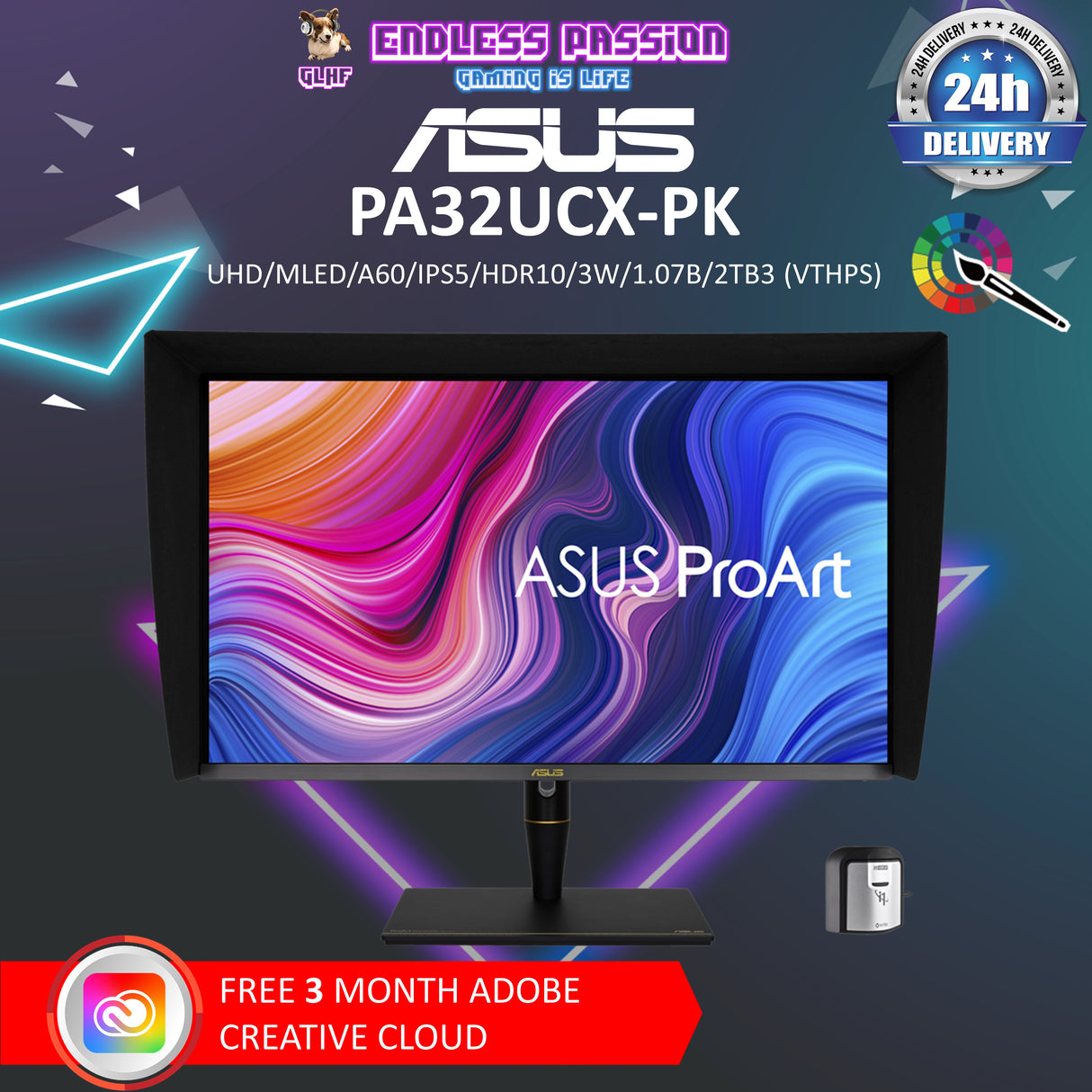 ASUS ProArt Display PA32UCX-PK 32 Inch 4K HDR Professional Monitor