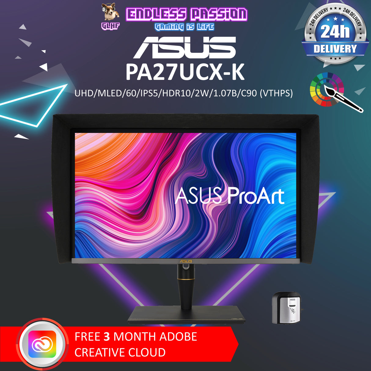 ASUS ProArt Display PA27UCX-K 27 Inch 4K Professional Monitor