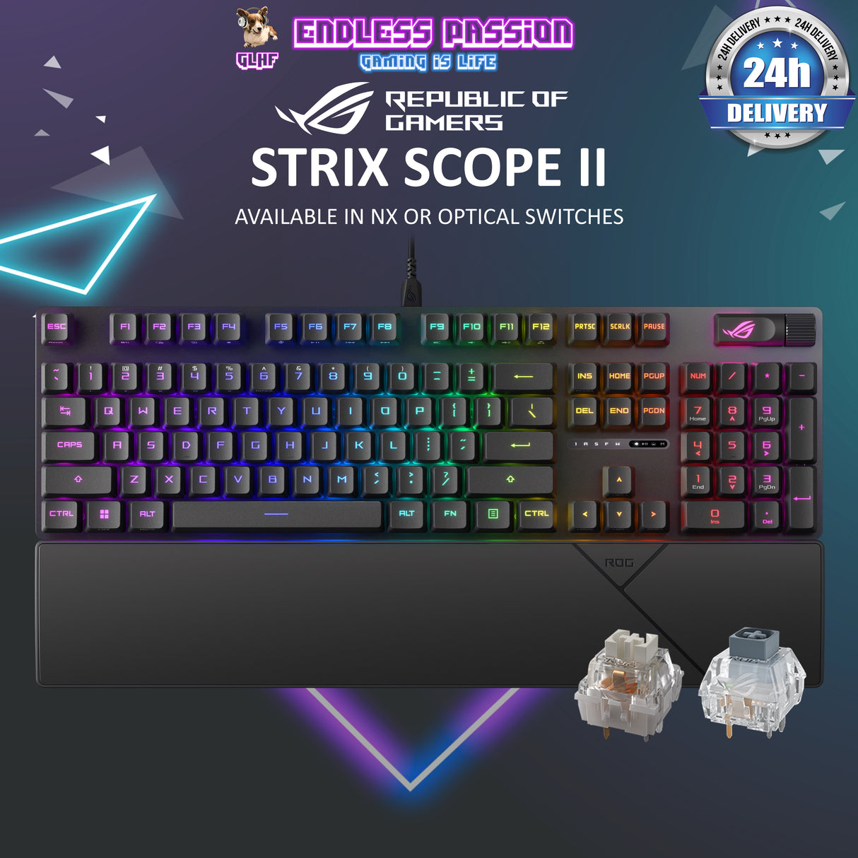 Asus ROG Strix Scope II Wired Gaming Keyboard