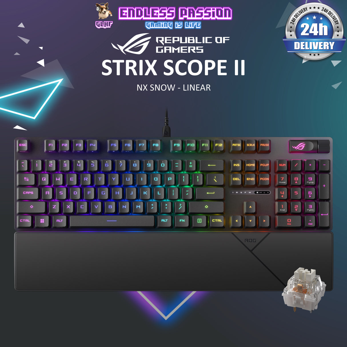 Asus ROG Strix Scope II Wired Gaming Keyboard