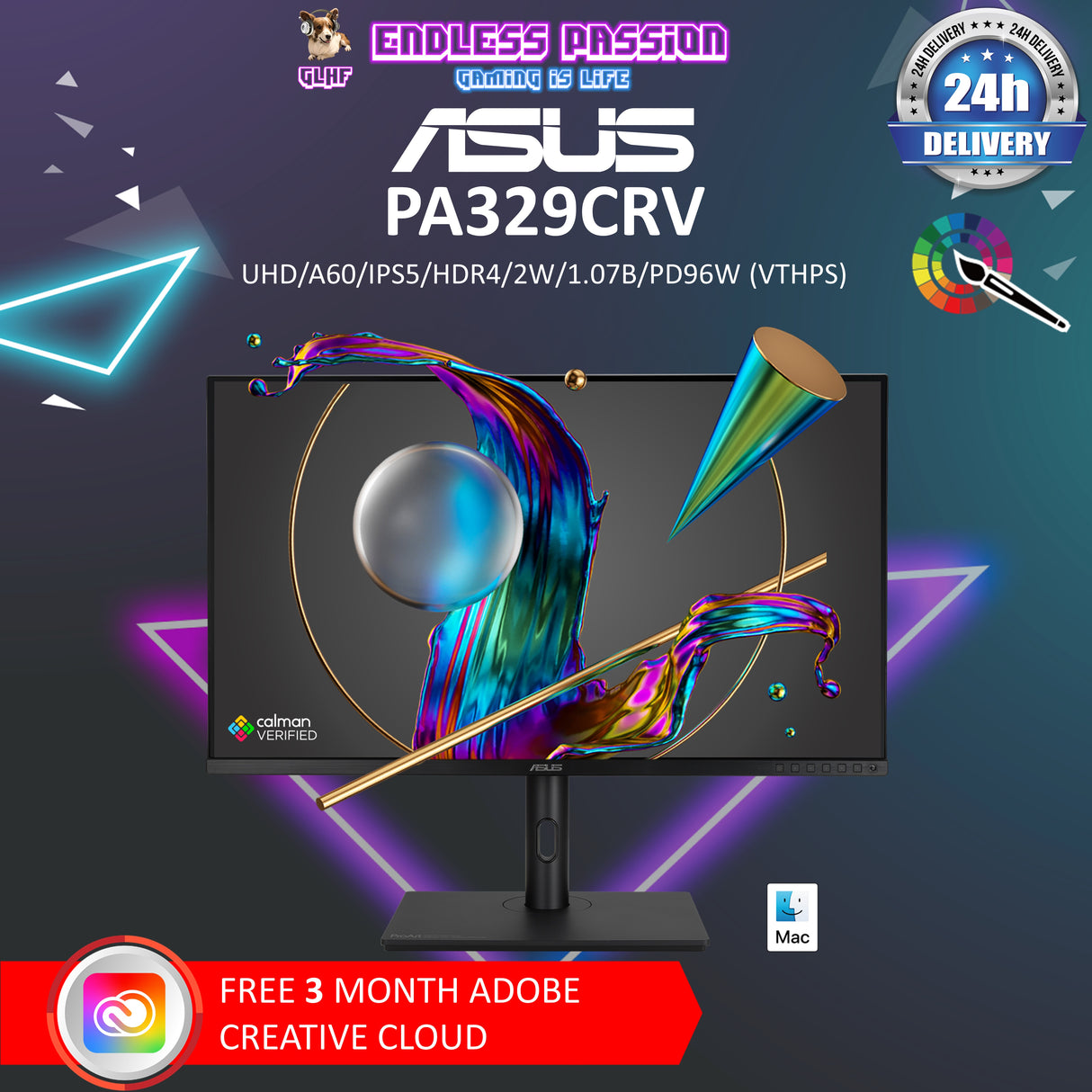 ASUS ProArt Display PA329CRV 32 Inch 4K UHD Professional Monitor