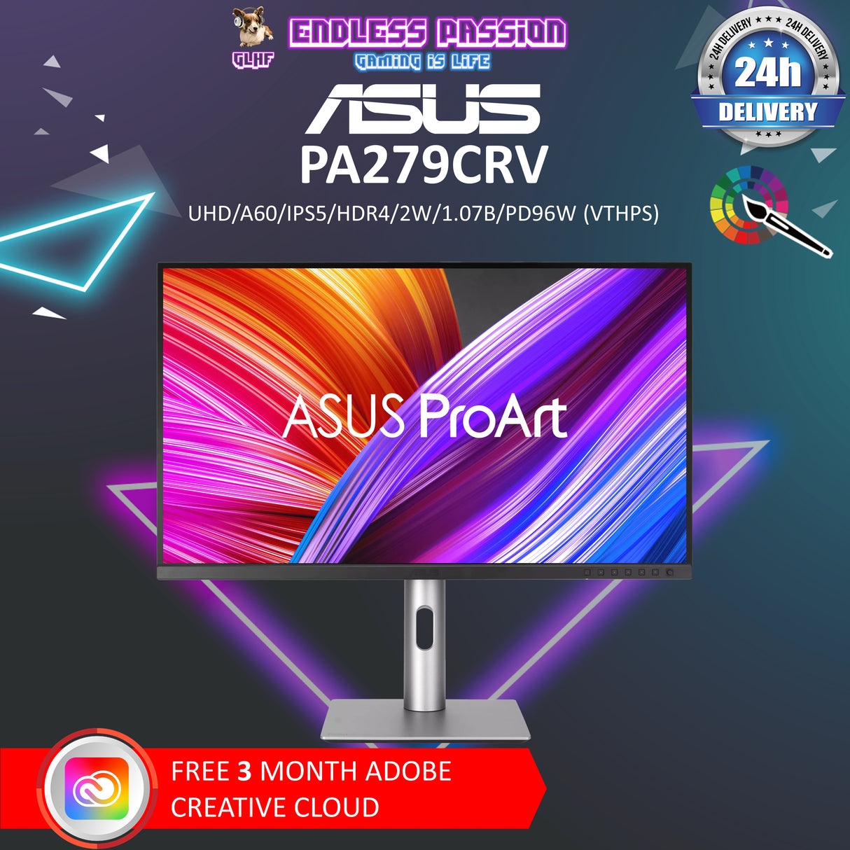 ASUS ProArt Display PA279CRV 27 Inch 4K Professional Monitor