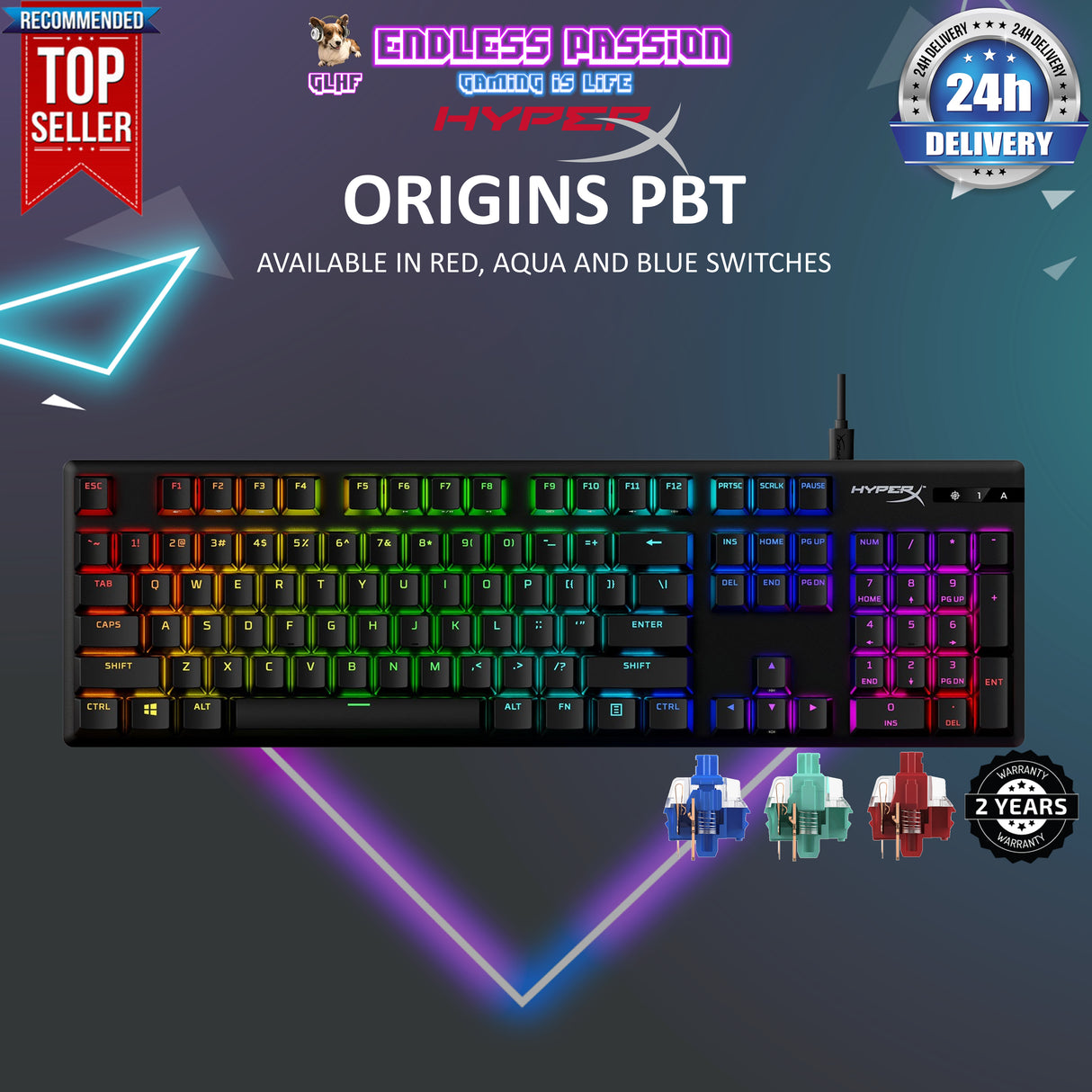 HyperX Alloy Origins PBT Gaming Keyboard