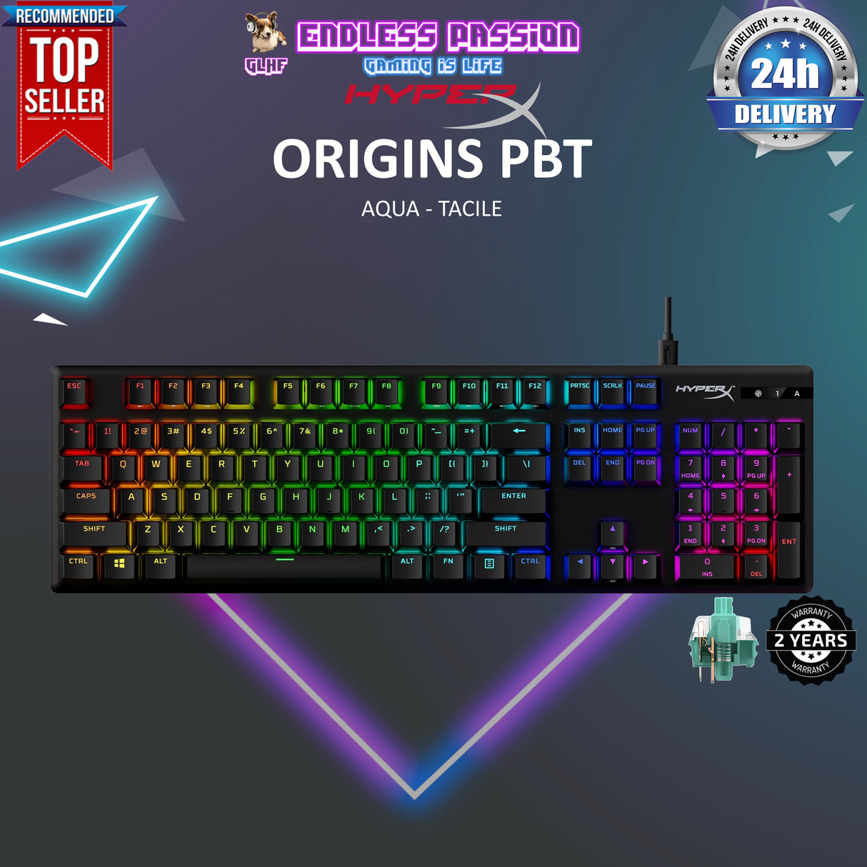 HyperX Alloy Origins PBT Gaming Keyboard