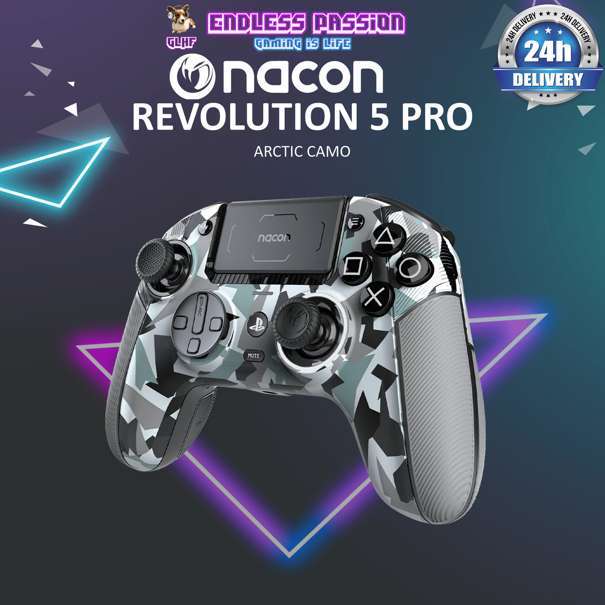 NACON Revolution 5 Pro Officially Licensed PlayStation Wireless Gaming Controller for PS5 / PS4 / PC