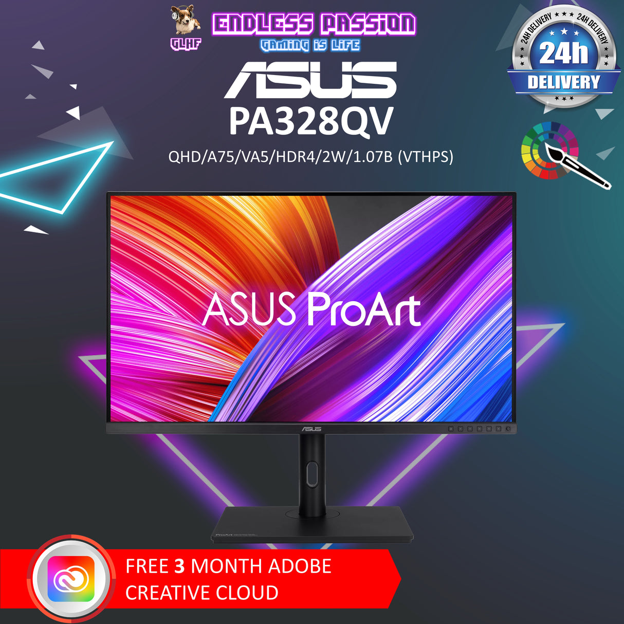 ASUS ProArt Display PA328QV 32 Inch Professional Monitor