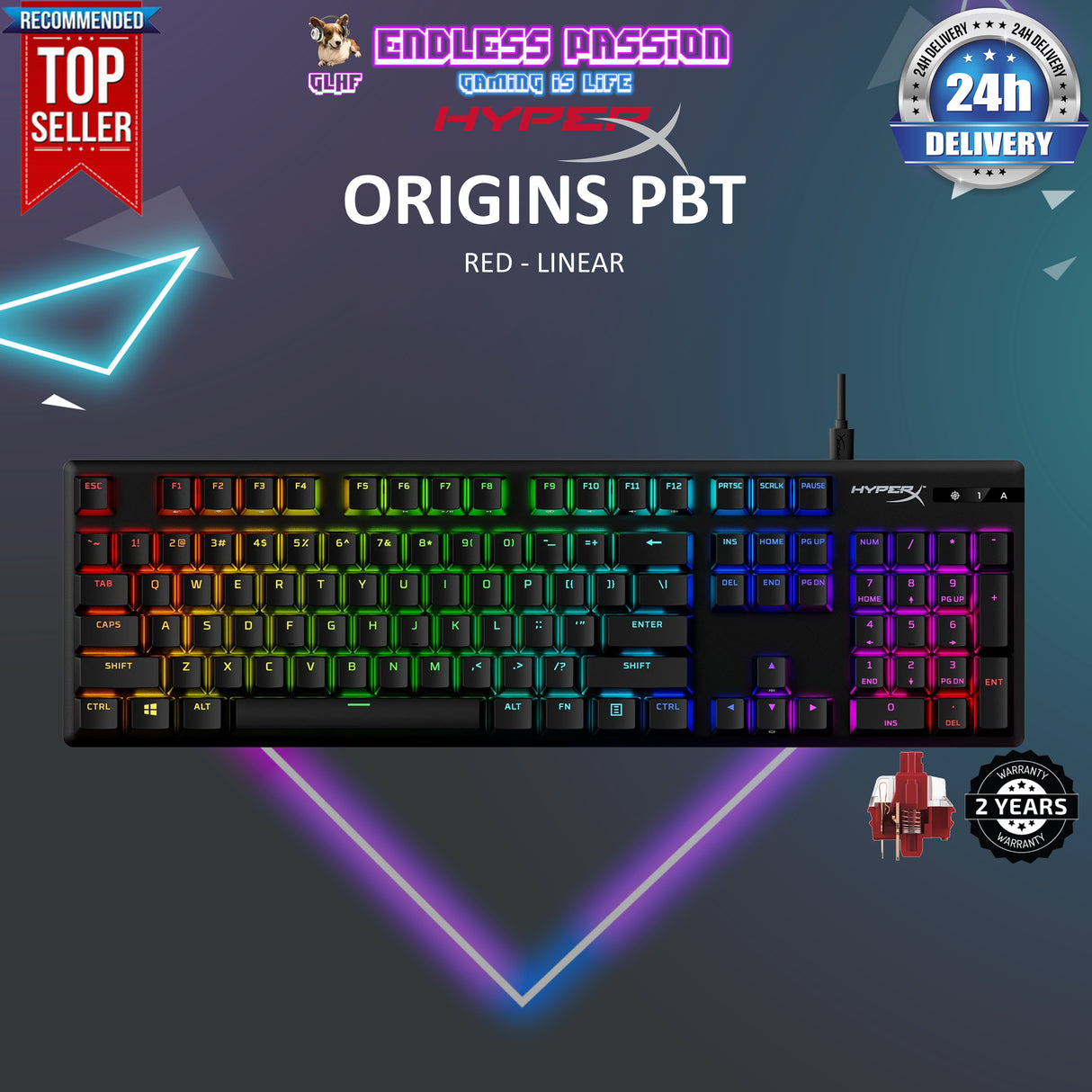 HyperX Alloy Origins PBT Gaming Keyboard