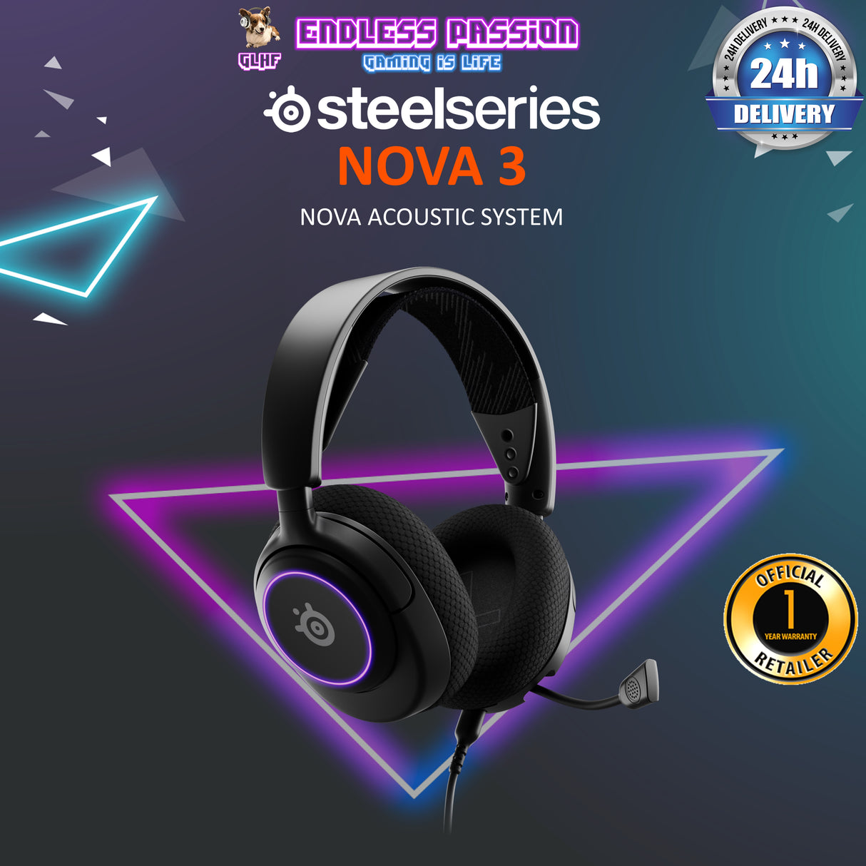 SteelSeries Arctis Nova 3 Wired Gaming Headset