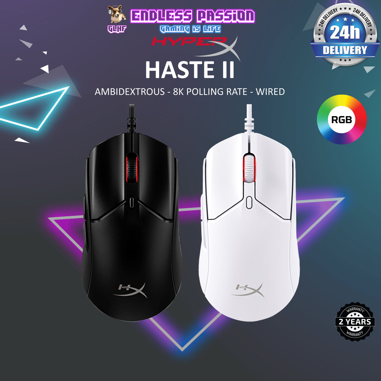 HyperX PulseFire Haste II RGB Gaming Mouse