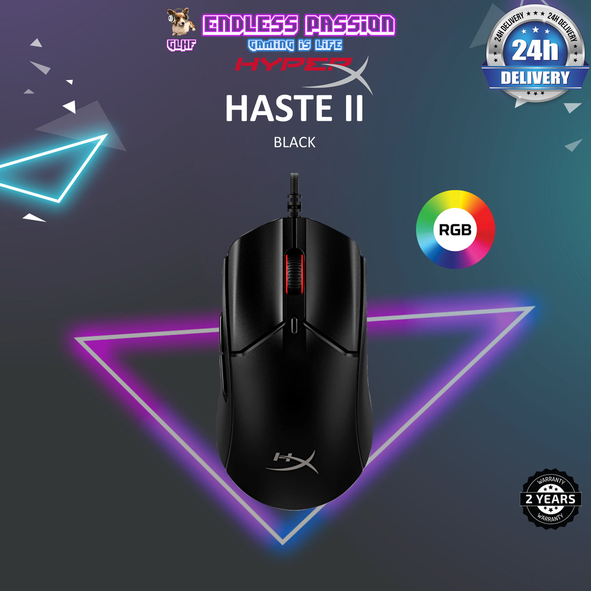 HyperX PulseFire Haste II RGB Gaming Mouse