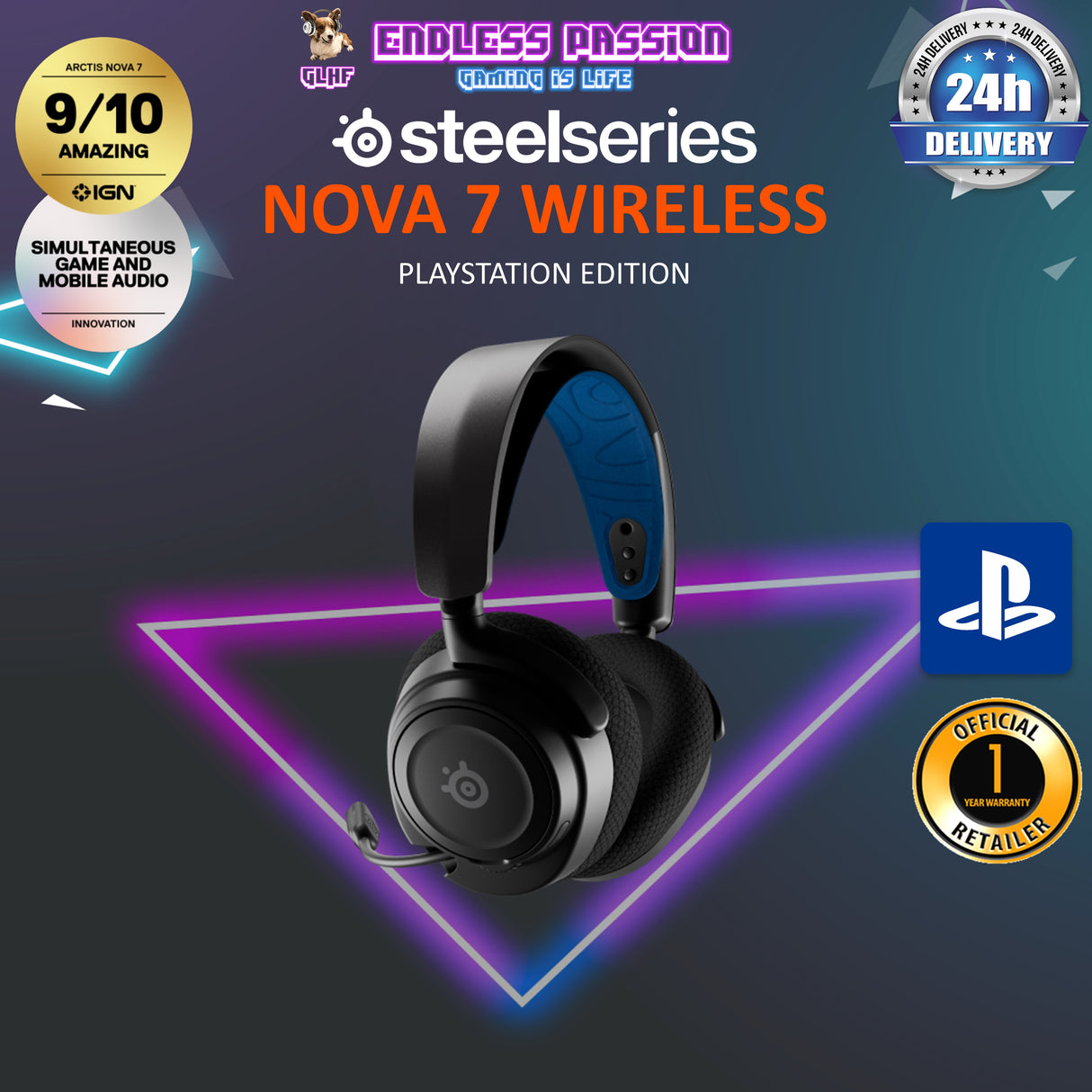 SteelSeries Arctis Nova 7 Wireless Gaming Headset